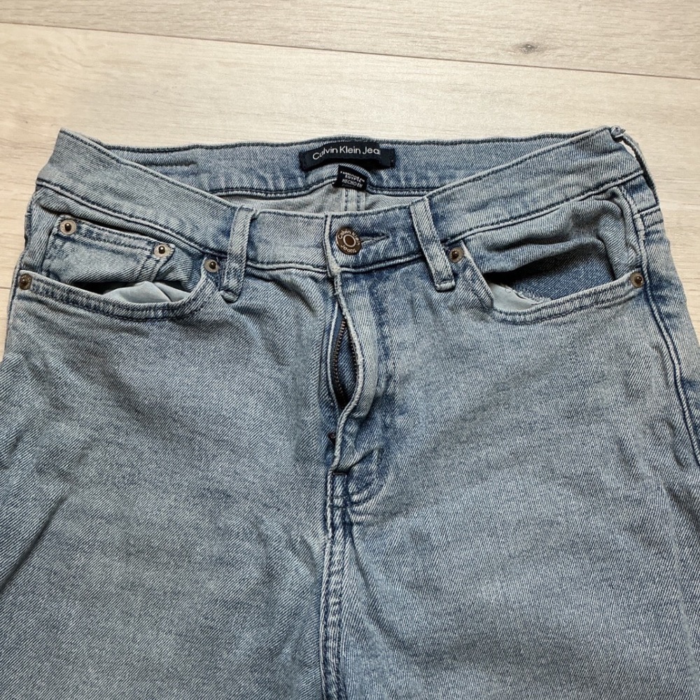 Calvin Klein Jeans Wide Leg Women 28 Light Blue PreLoved - Picture 2 of 8